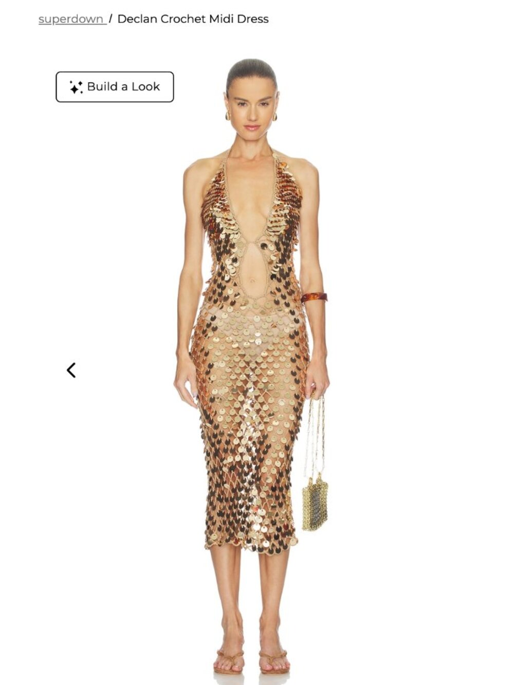 Declan Crochet Midi Dress |  Superdown
